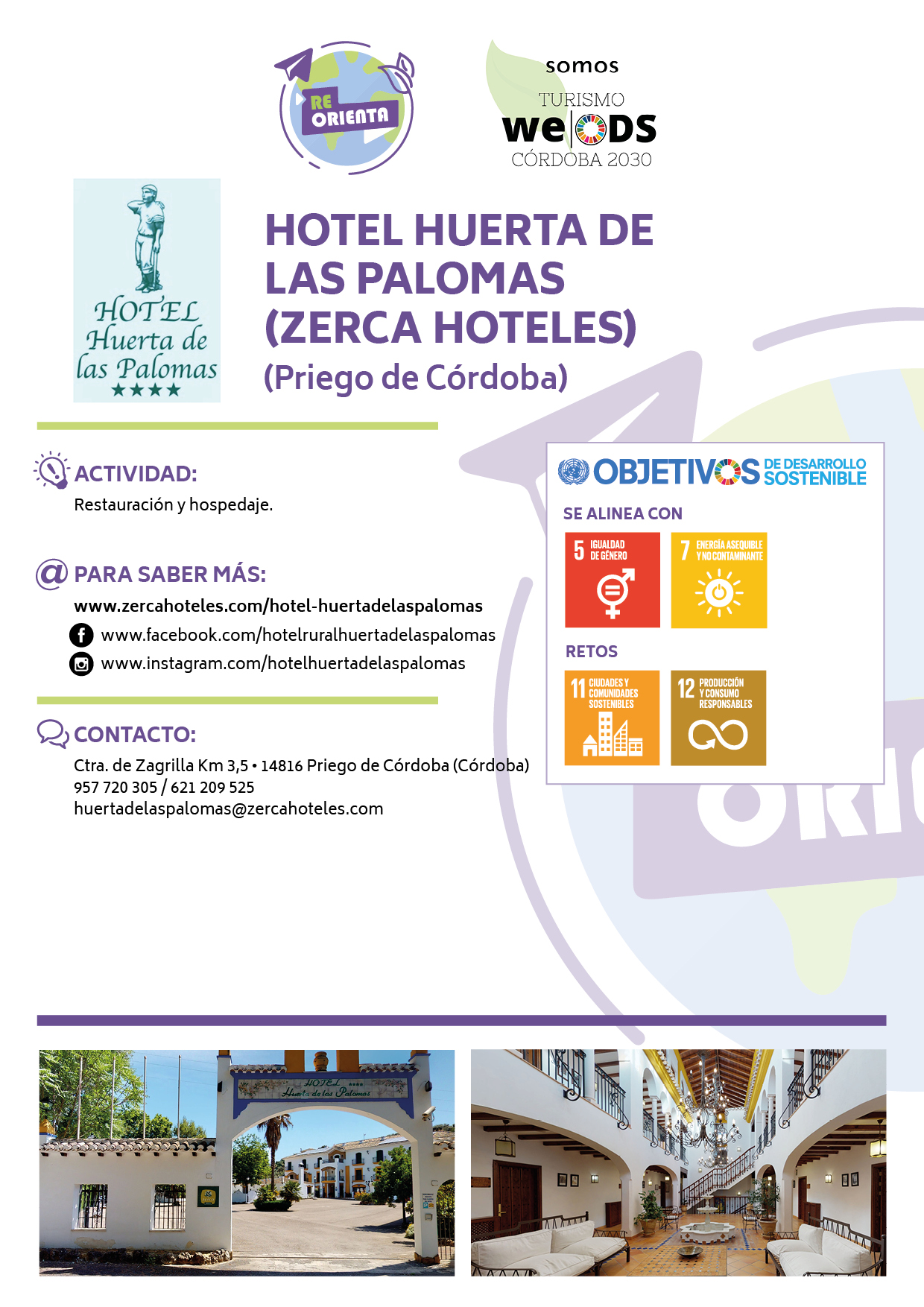 HOTEL HUERTA DE LAS PALOMAS (ZERCA HOTELES)
